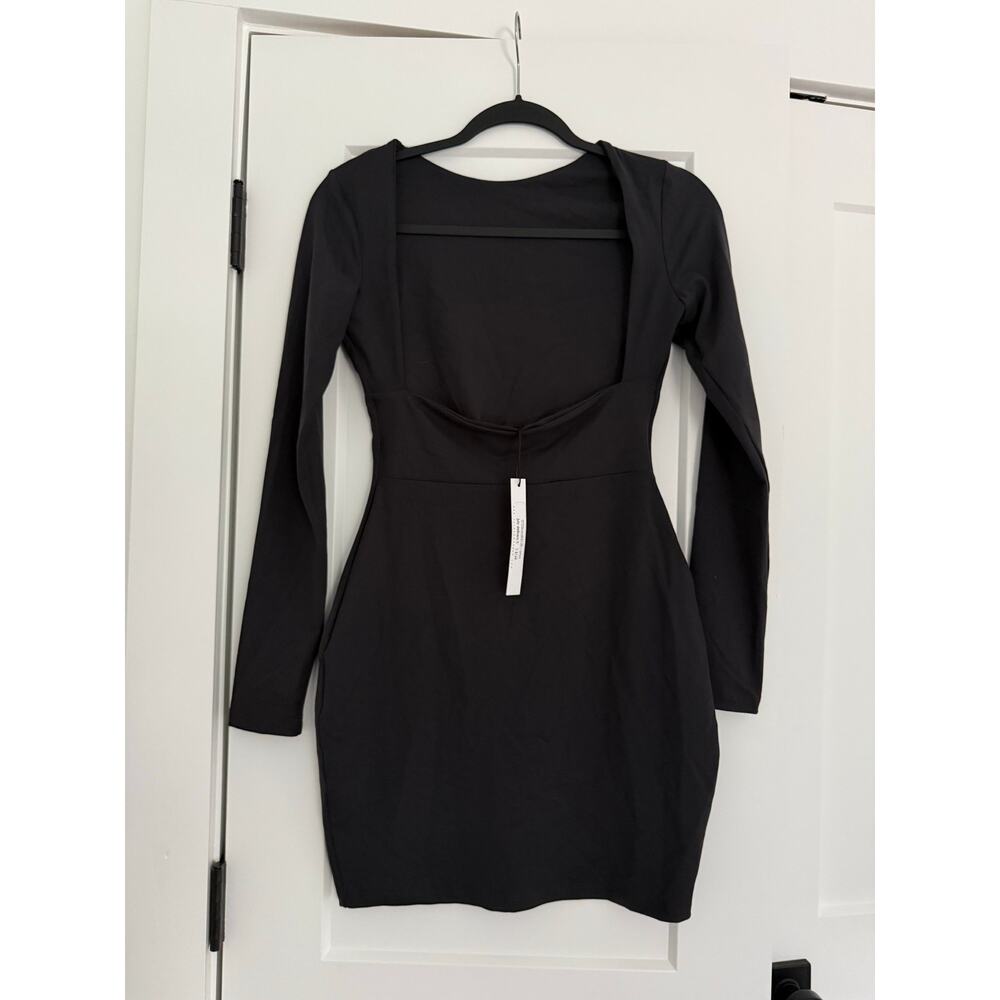 $168 New Susana Monaco Revolve Open Back Dress - Black - S - Picture 4 of 8